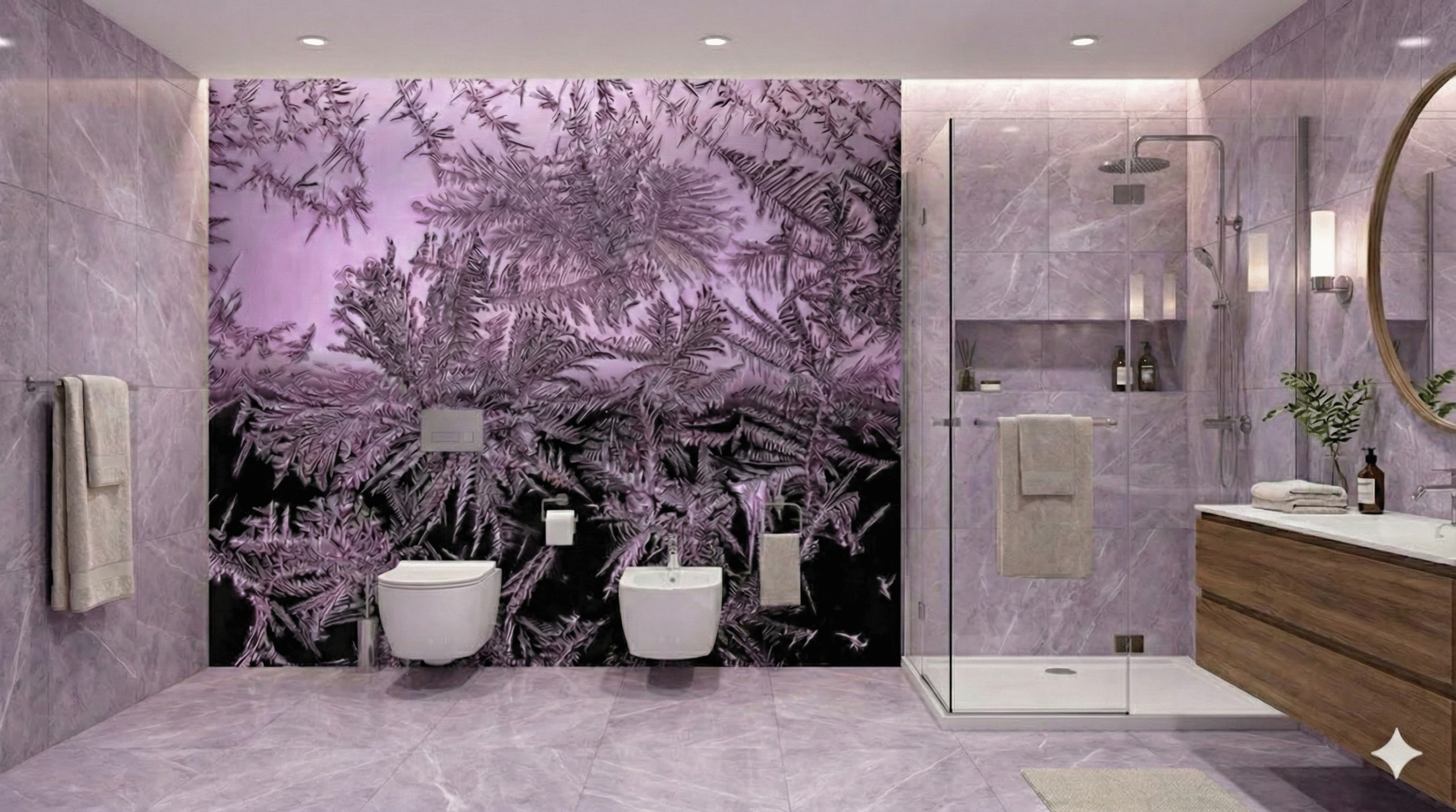 Fototapeta Wodoodporna Do Łazienki Sypialni Mural Abstrakcja M47