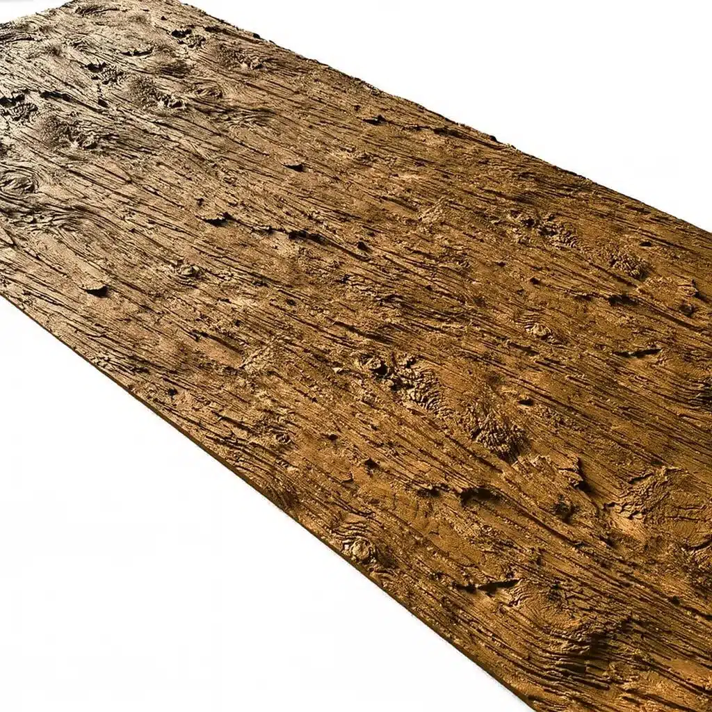 Panel Ścienny Poliuretanowy Wodoodporny Brązowa Kora 75x290cm – lekki dekoracyjny
